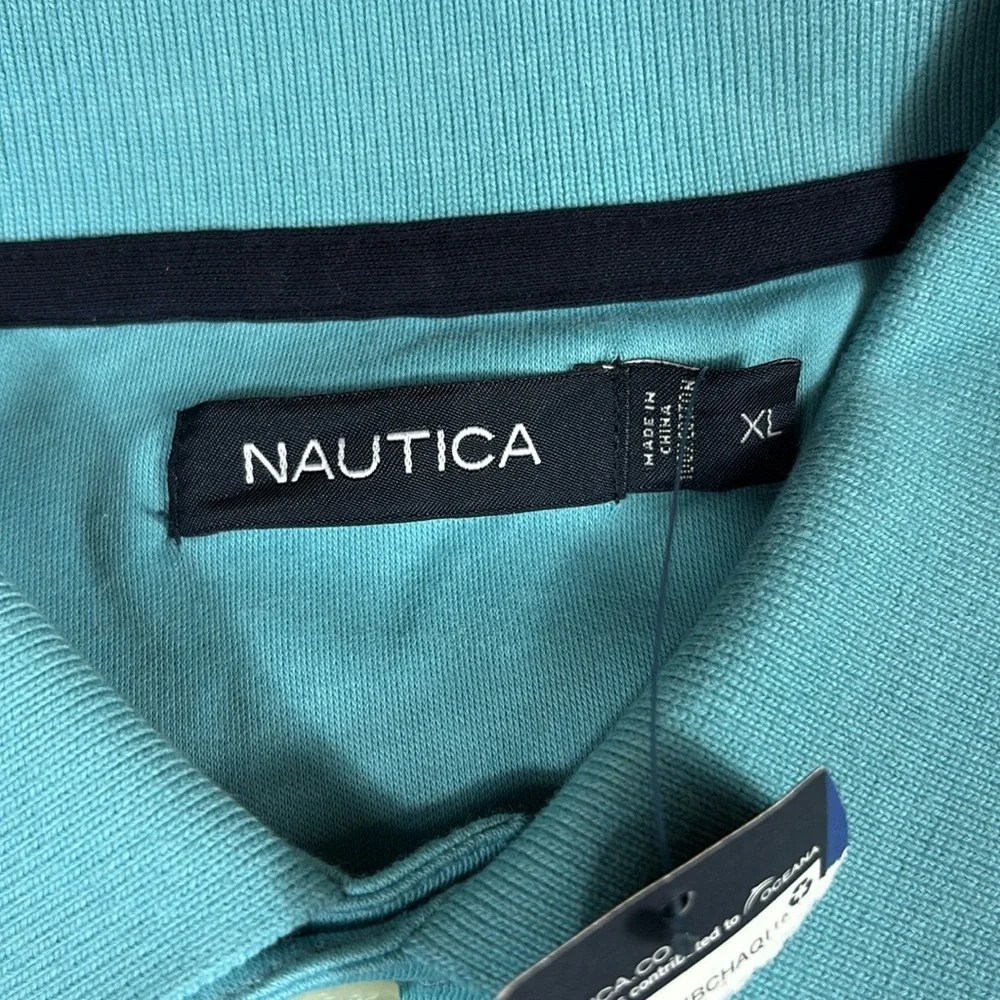 Nautica **NWT'S** Men's Polo, Blue, Size XL - Picture 3 of 7